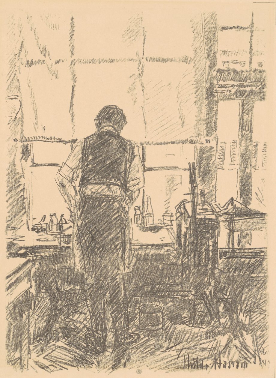 Portrett av Joseph Pennell av Childe Hassam
