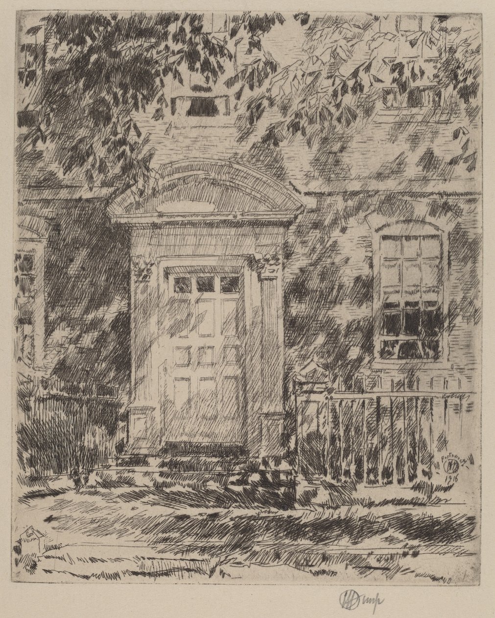 Portsmouth døråpning av Childe Hassam