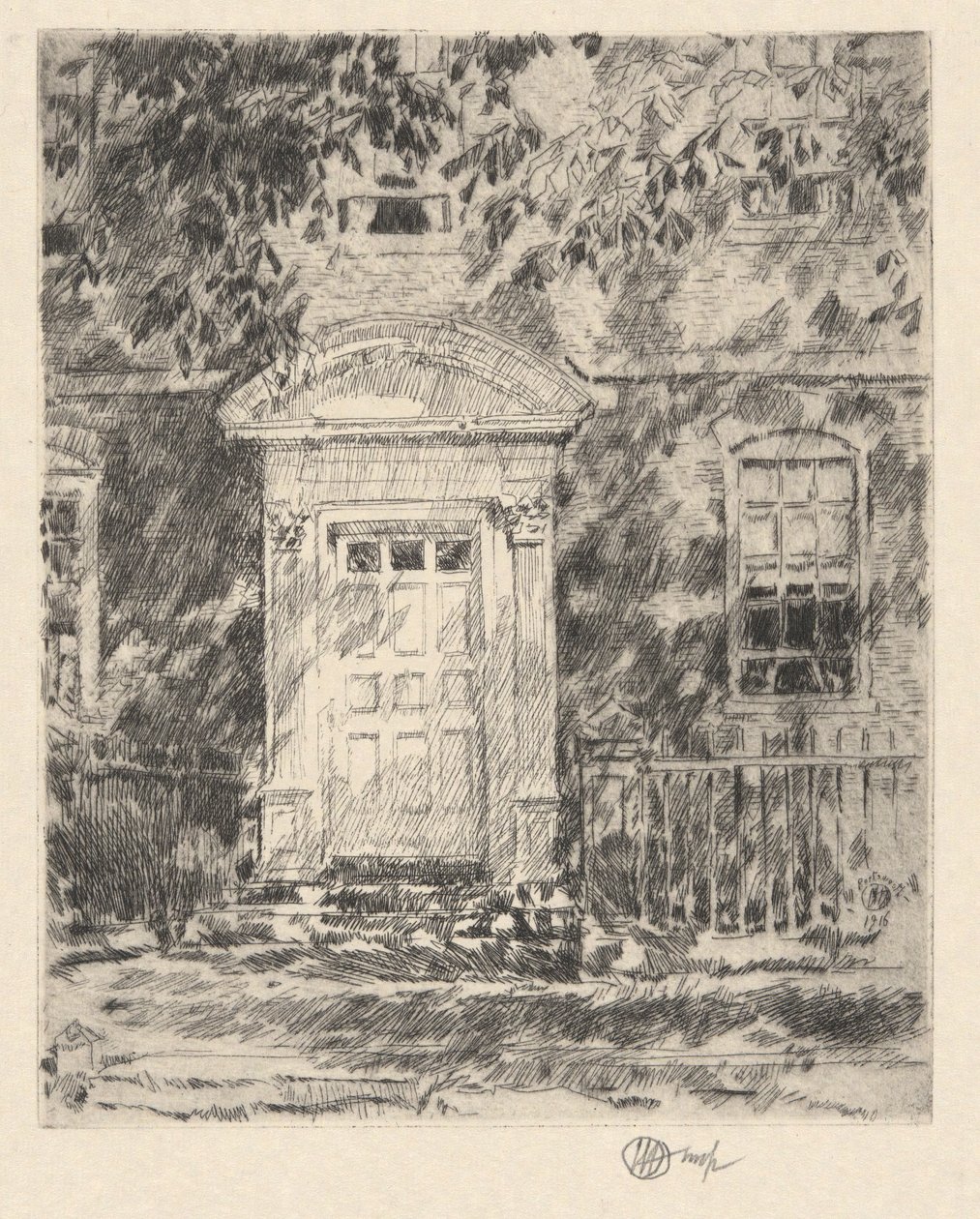 Portsmouth døråpning av Childe Hassam