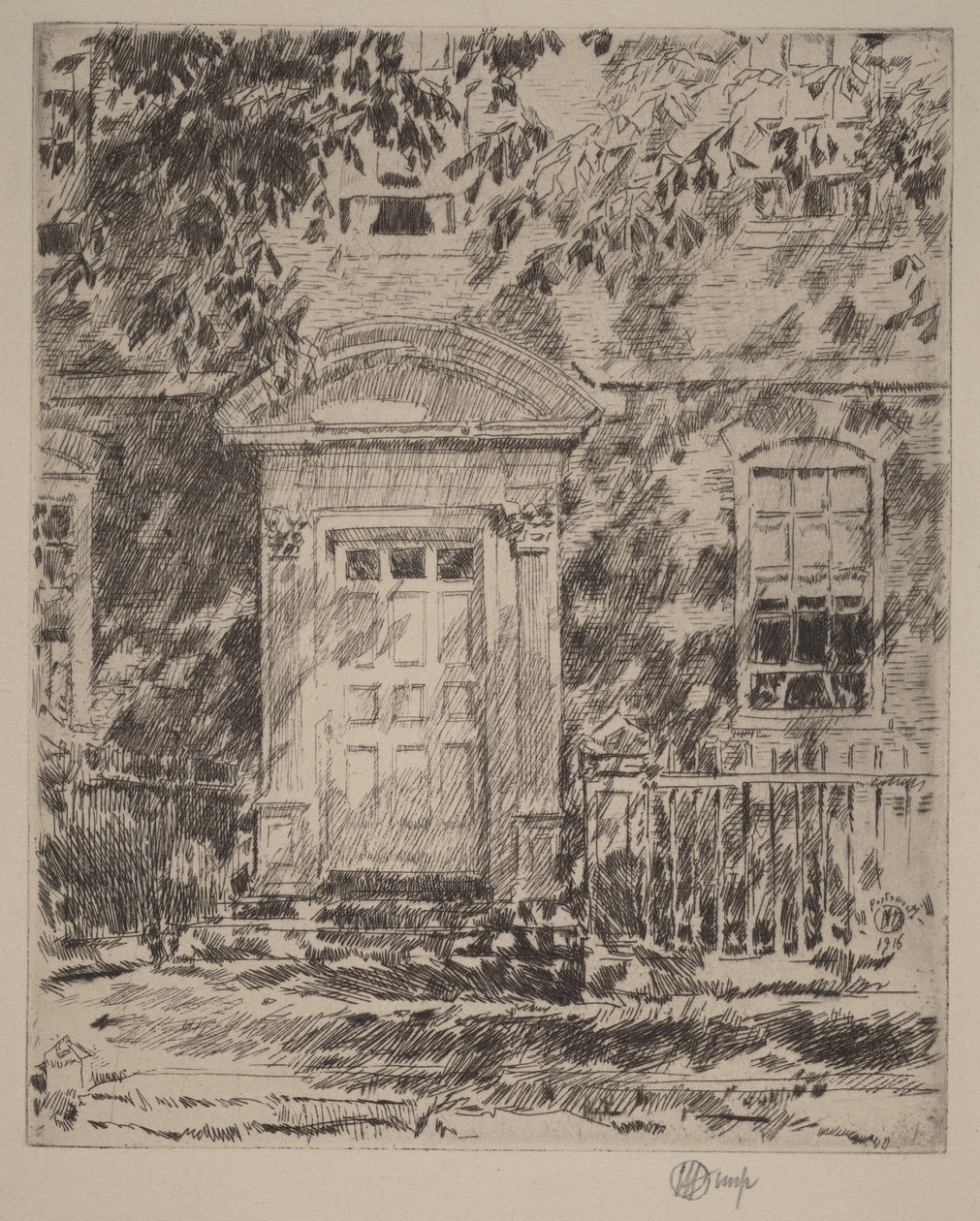 Døråpning i Portsmouth av Childe Hassam