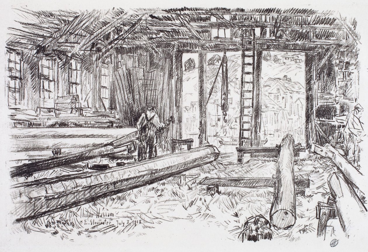 Spar-butikk, Gloucester av Childe Hassam