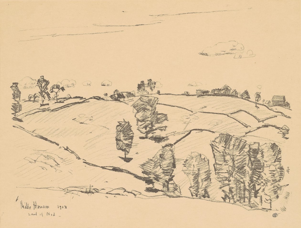 Steingjerder, Land of Nod av Childe Hassam