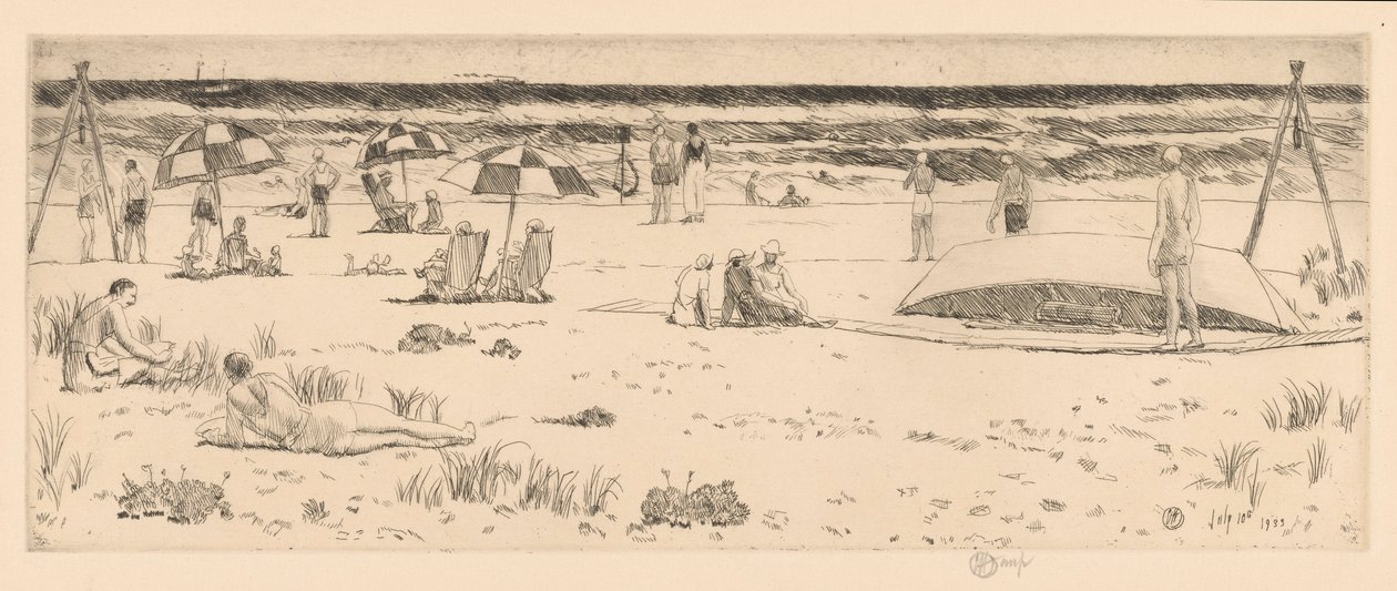 The Beach Club, Easthampton av Childe Hassam