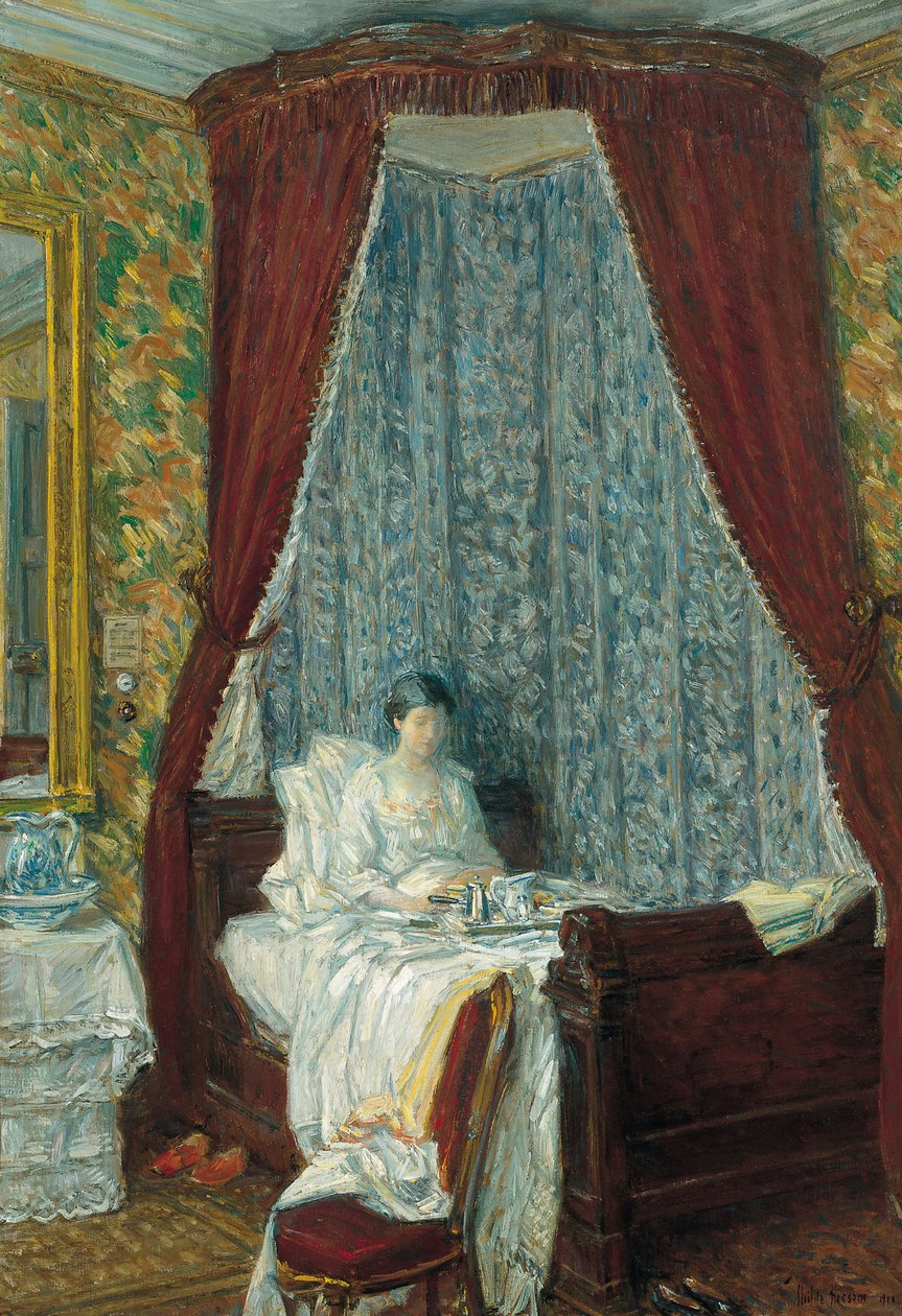 Den franske frokosten, 1910 av Childe Hassam