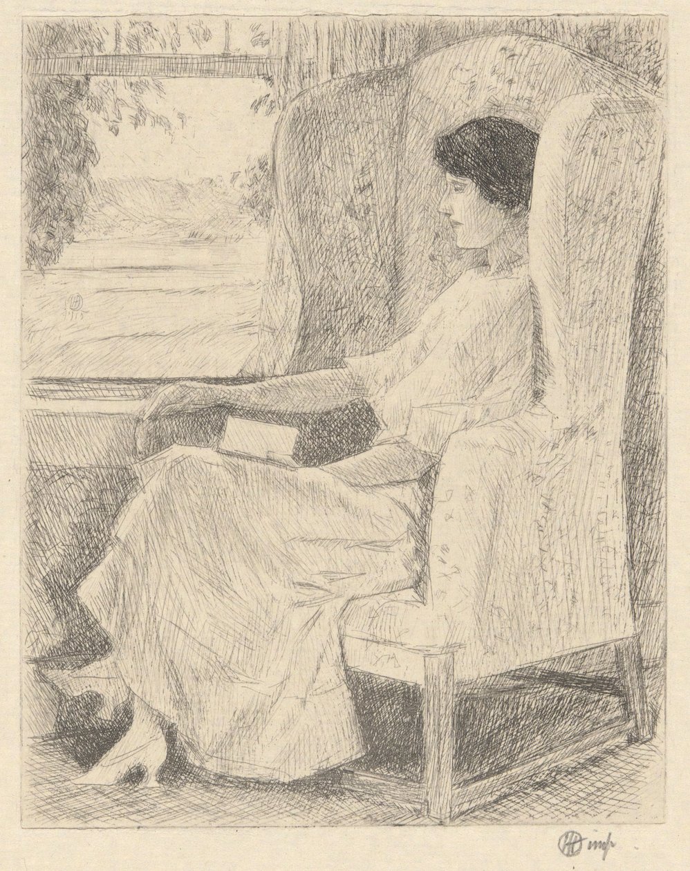 Den georgiske stolen av Childe Hassam