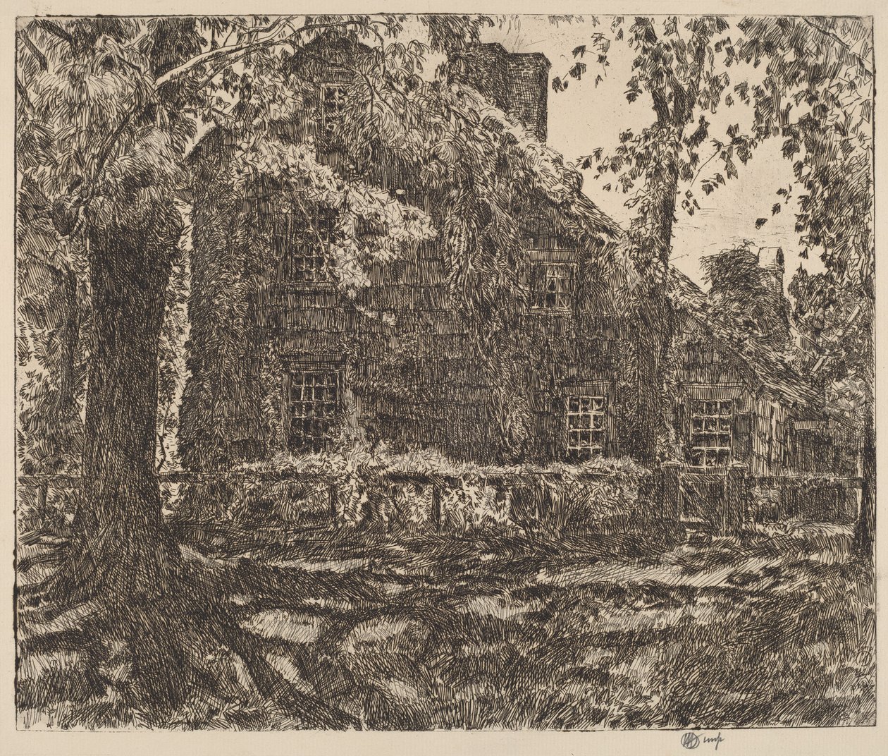 Hytta "Home Sweet Home", Easthampton av Childe Hassam