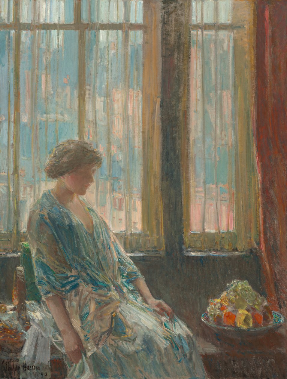 New York-vinduet av Childe Hassam
