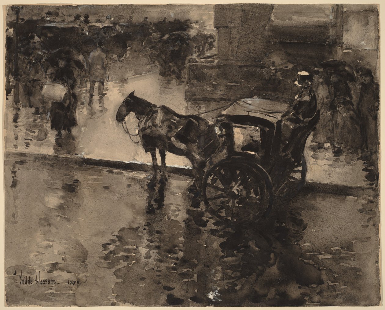 Flo på avenyen av Childe Hassam