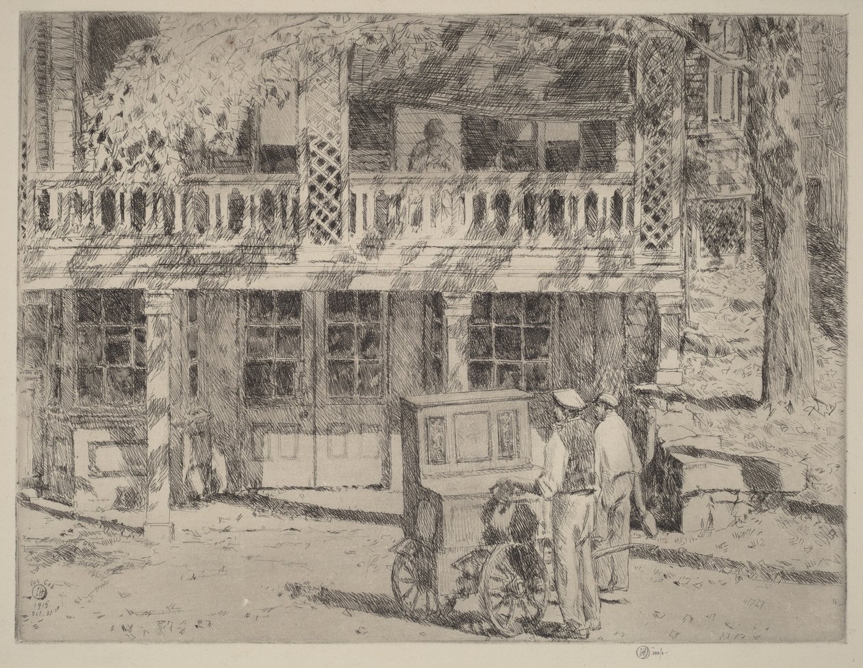 Hos Toby, Cos Cob av Childe Hassam