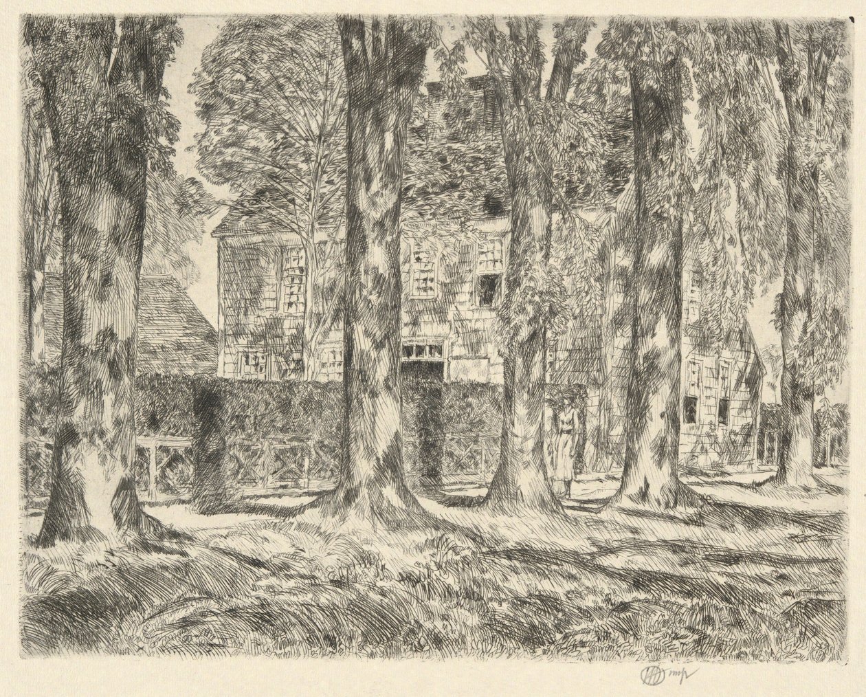 Landsbyalmer, 1923 av Childe Hassam