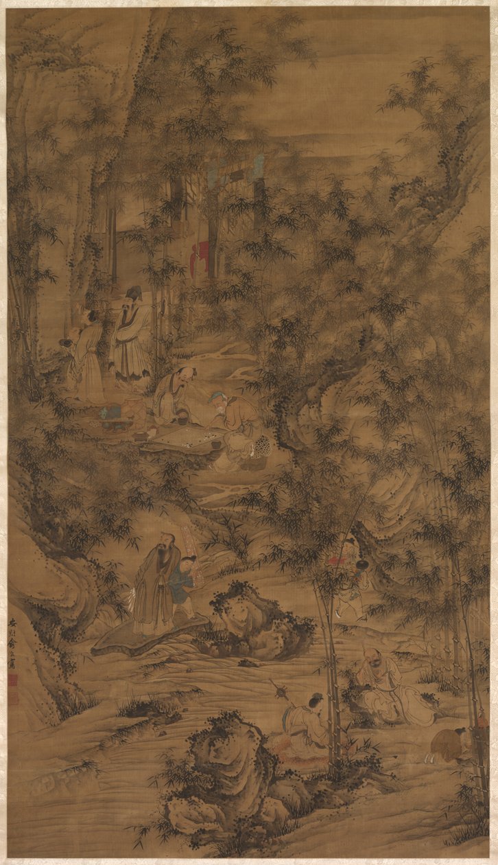 De syv verdighetene til bambuslunden av China, Qing dynasty