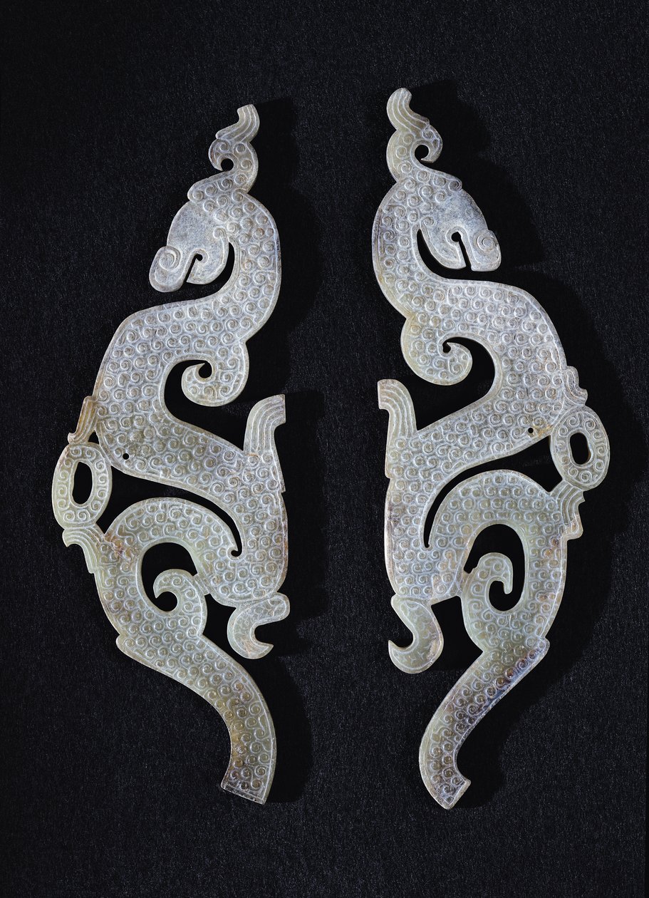 To drager, ca. 475–221 f.Kr. (jade) av Chinese School