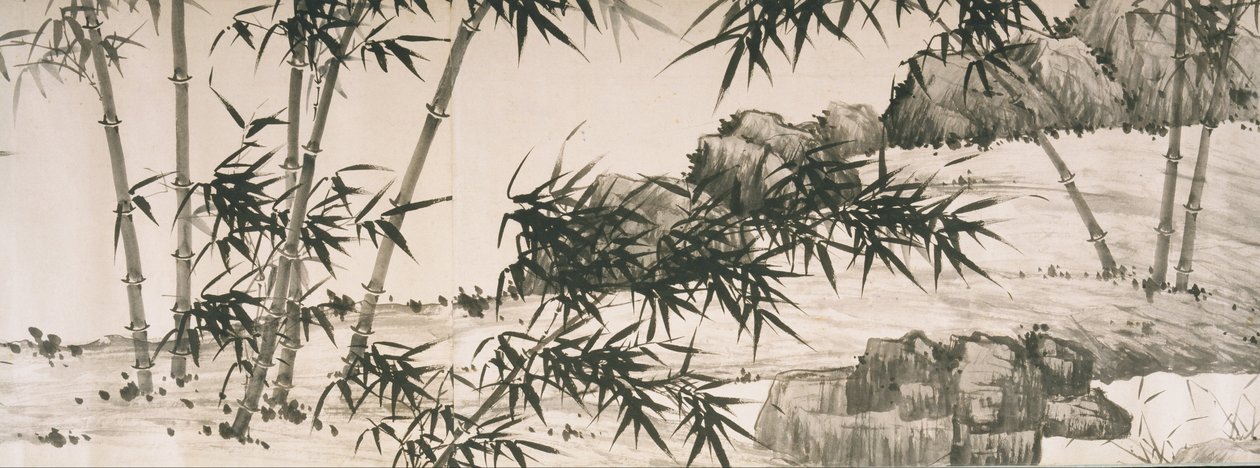 Bambus under vårregn av Chinese Xia Chang