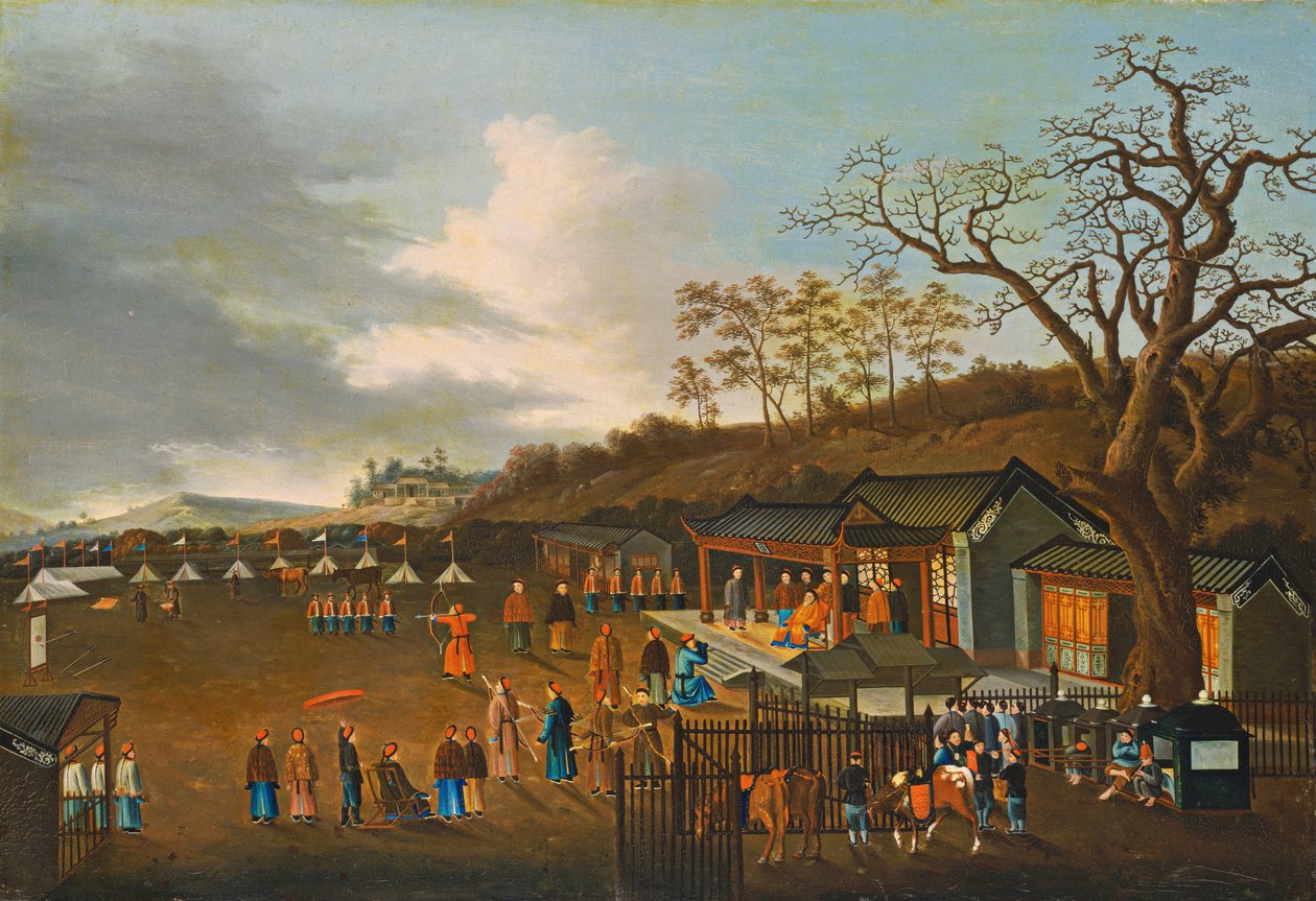 Bueskytingskonkurranse av Chinese Qing Dynasty