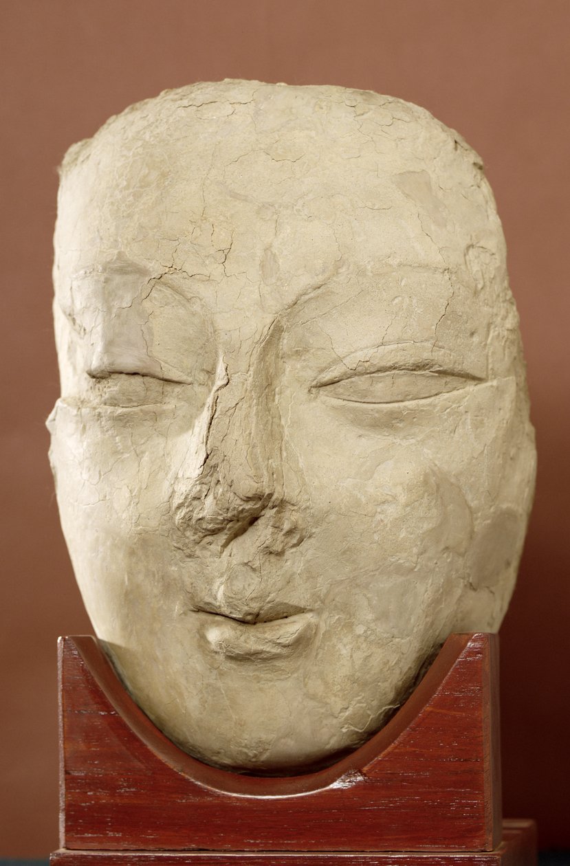 Buddha-hode, Khotan, 4.-5. århundre (stukk) av Chinese School