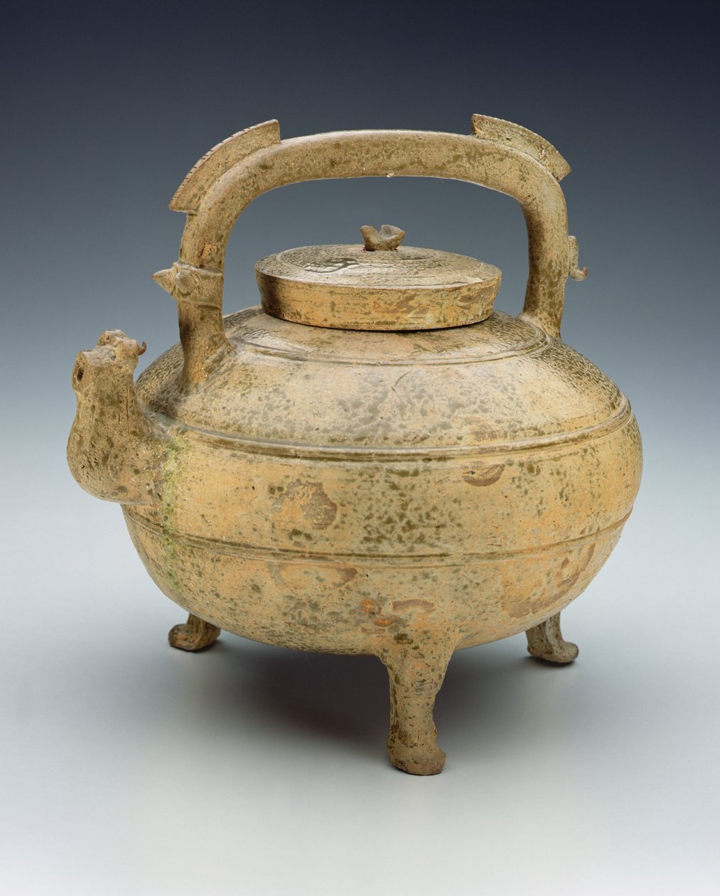 Glasert keramikkkjele, Warring States periode, 1027-220BC (keramikk) av Chinese School