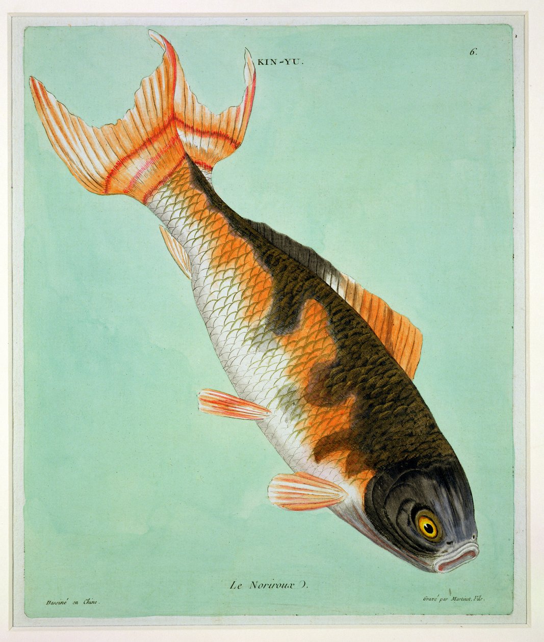 Le Noriroux, gravert av Francois Nicholas Martinet (1731-s.1796) (trykk) av Chinese School