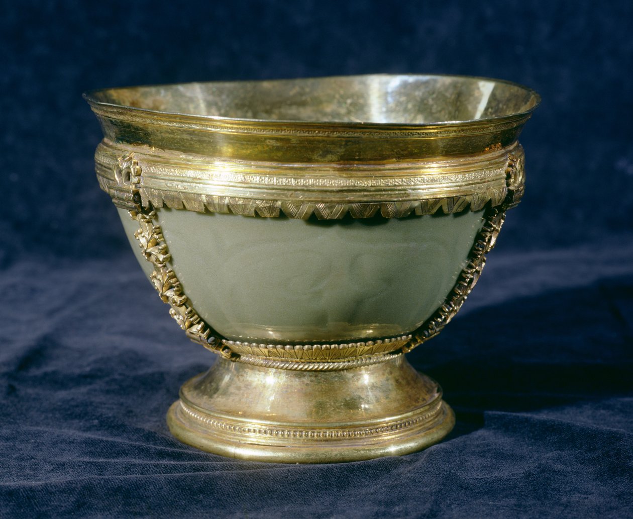 Margham Celadon skål (glasert porselen) av Chinese School