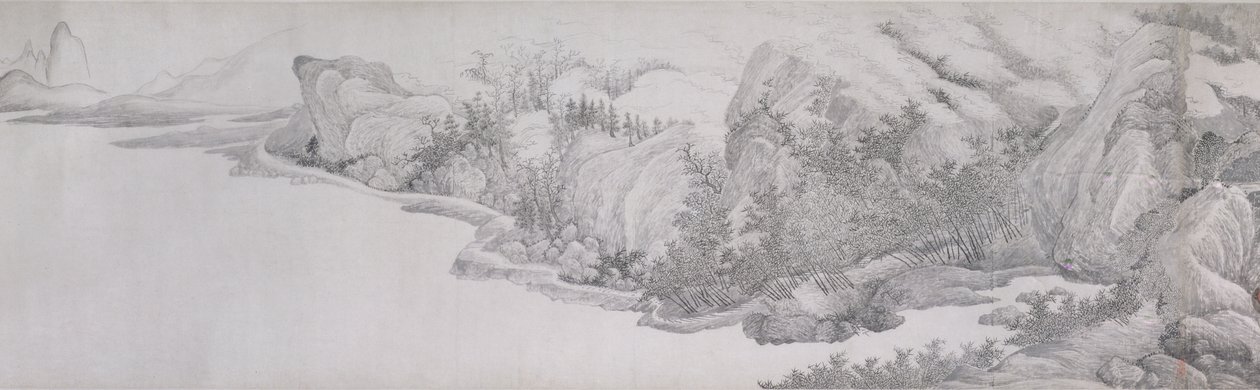 Passing the Summer at the Thatched Hall of the Inkwell (blekk på papir) av Chinese School