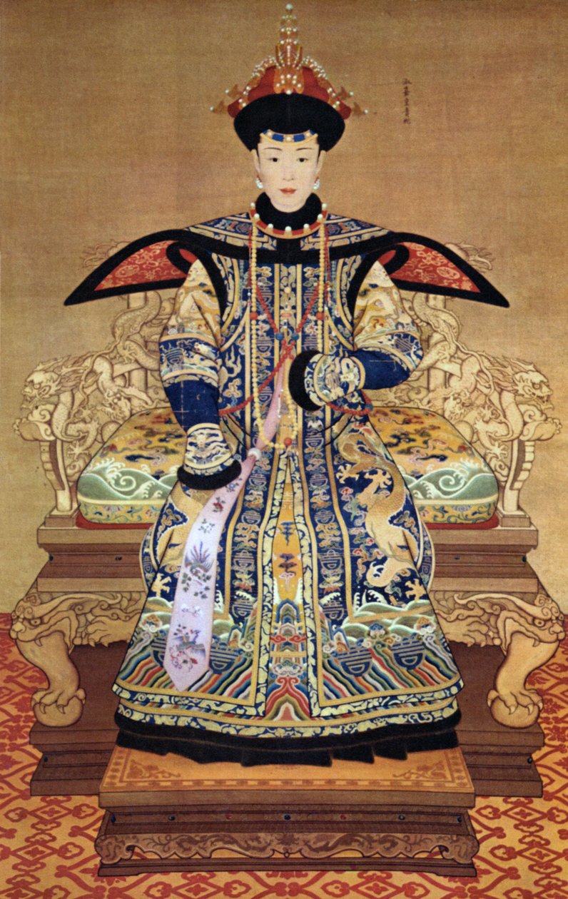 Portrett av kinesisk keiserinne, 1600 av Chinese School
