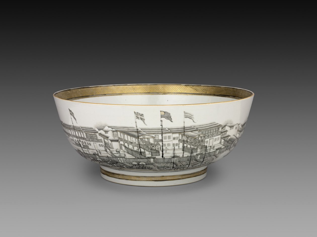 Punch Bowl, ca.1800 av Chinese School