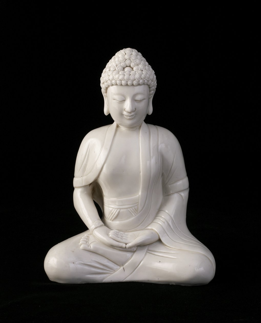 Sittende Buddha, Fujian-provinsen, Ming- eller Qing-dynastiet (keramikk) av Chinese School