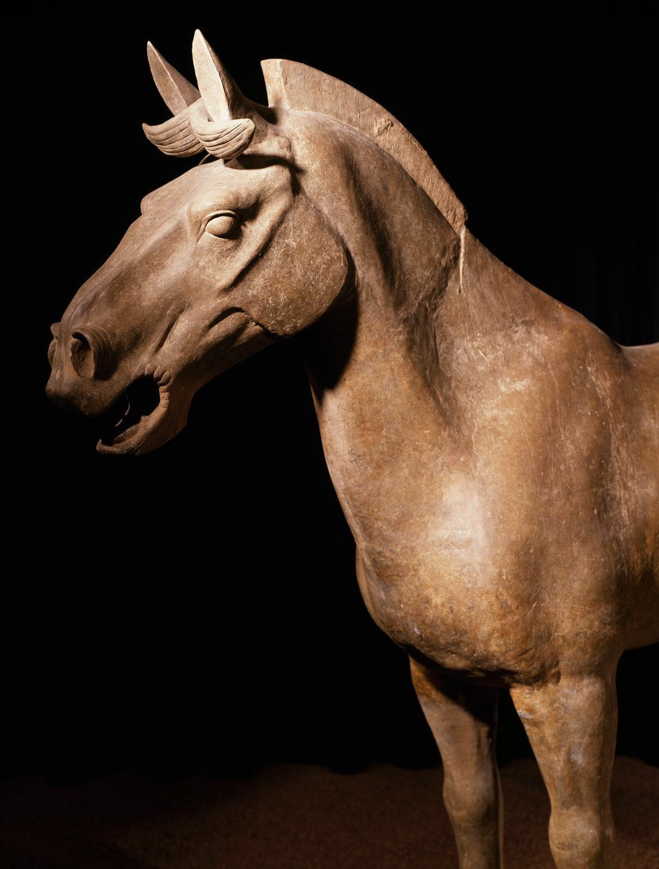 Terracotta-hærens hest, mausoleet til keiser Qin Shi Huang, 3. århundre f.Kr. (bilde) av Chinese School