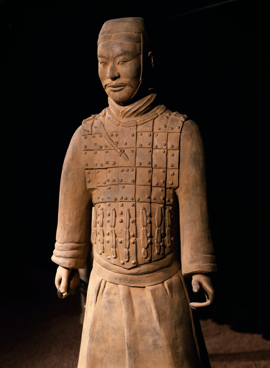 Terrakottahærens kriger, mausoleet til keiser Qin Shi Huang, 3. århundre f.Kr. (bilde) av Chinese School