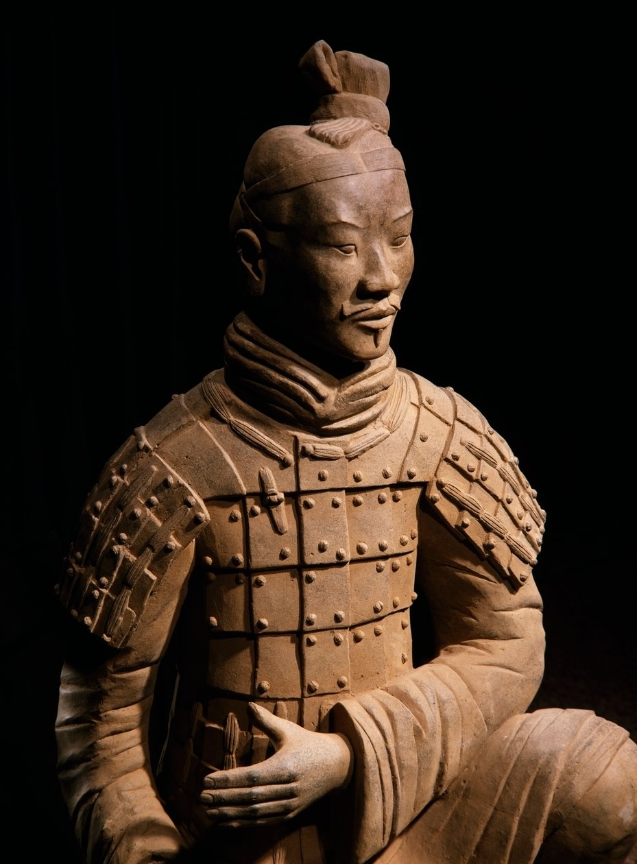 Terrakottahærens kriger, mausoleet til keiser Qin Shi Huang, 3. århundre f.Kr. (bilde) av Chinese School