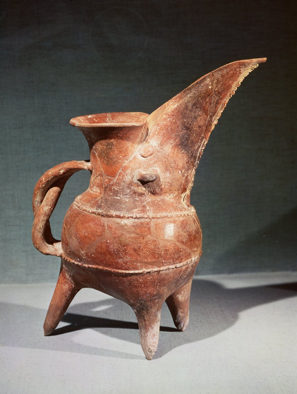 Trebent Kuei-kanne, fra Weifang, Shandong, Longshan Culture, 3.-2. årtusen f.Kr. (leire) av Chinese School