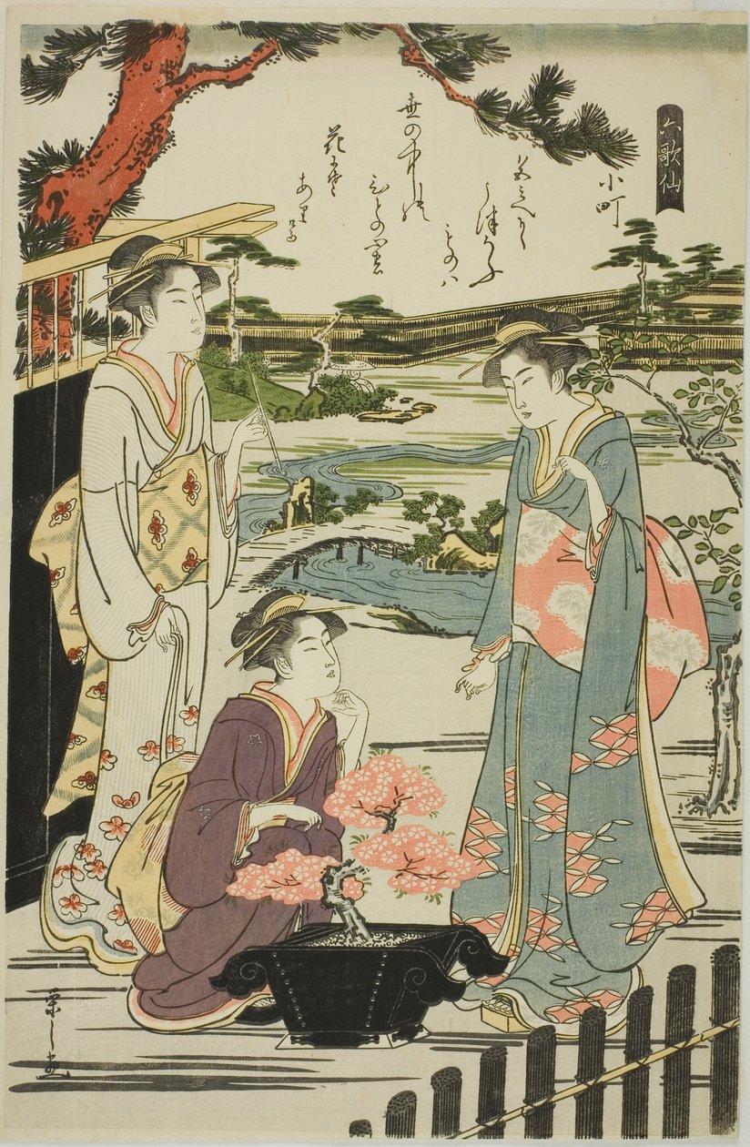 Komachi, fra serien "Six Immortal Poets (Rokkasen)" av Chobunsai Eishi