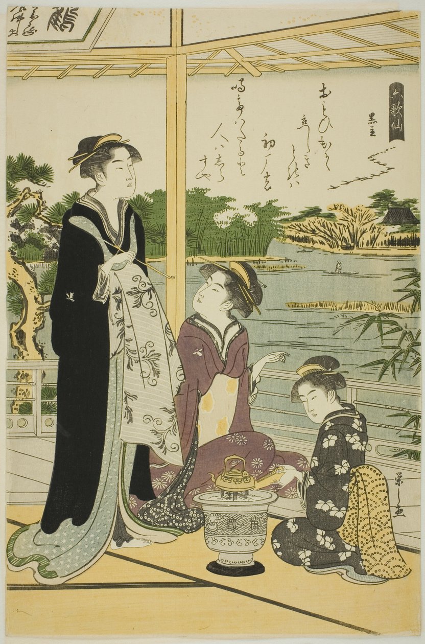 Kuronushi, fra serien "Six Immortal Poets (Rokkasen)" av Chobunsai Eishi