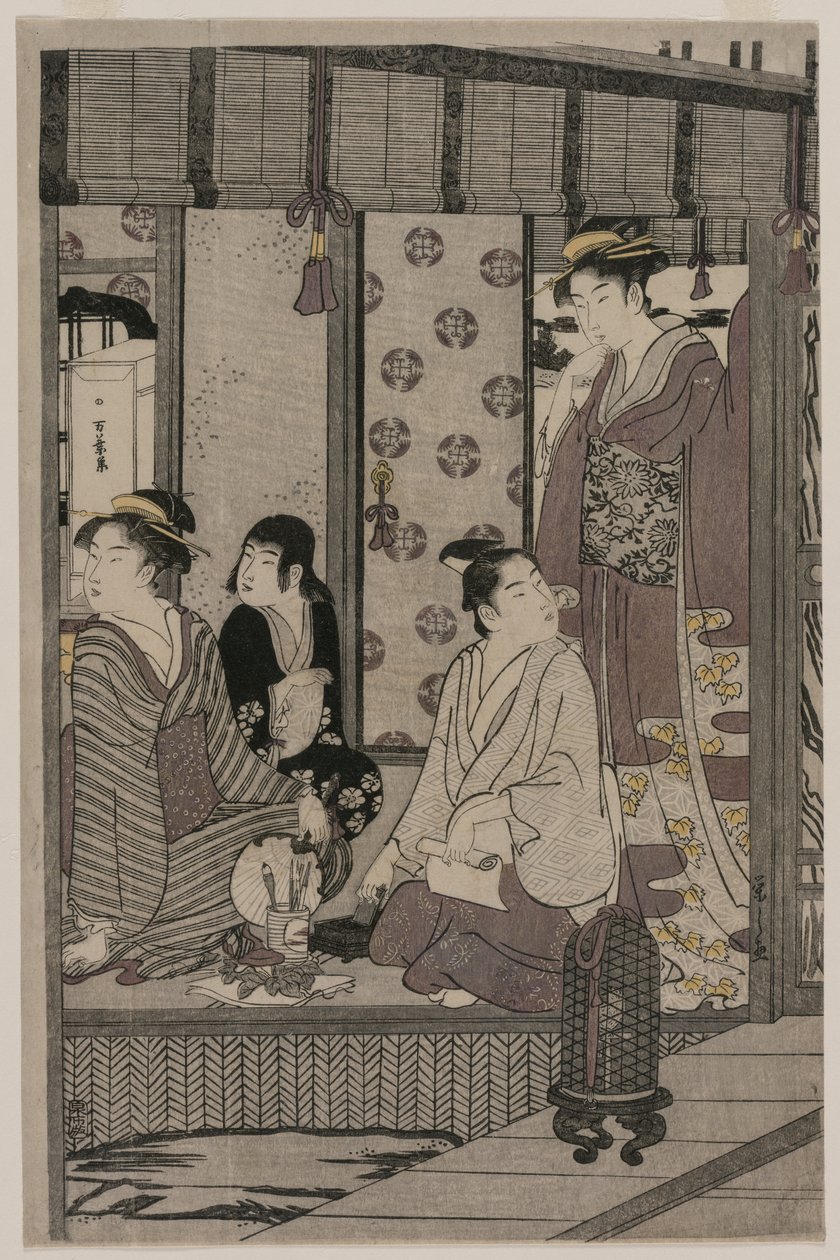 Morning Glory fra serien The Tale of Genji in Elegant Modern Dress, ca. 1790. av Chobunsai Eishi
