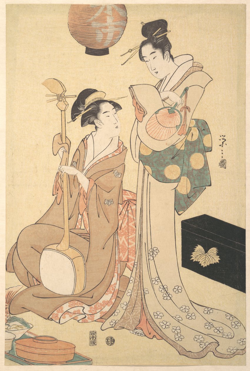 To geishaer av Chobunsai Eishi