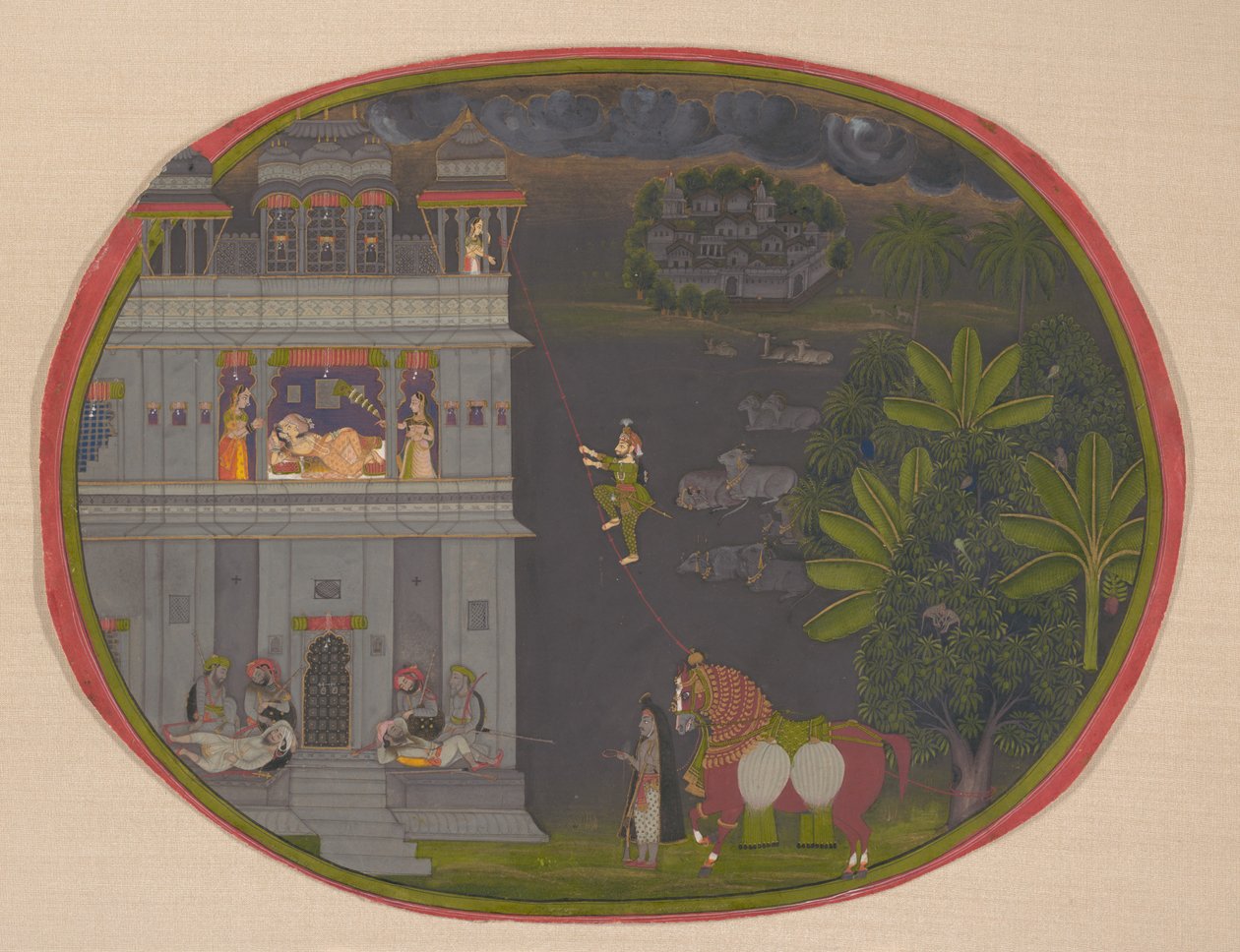 Eskapade om natten:, ca. 1800-10. av Chokha