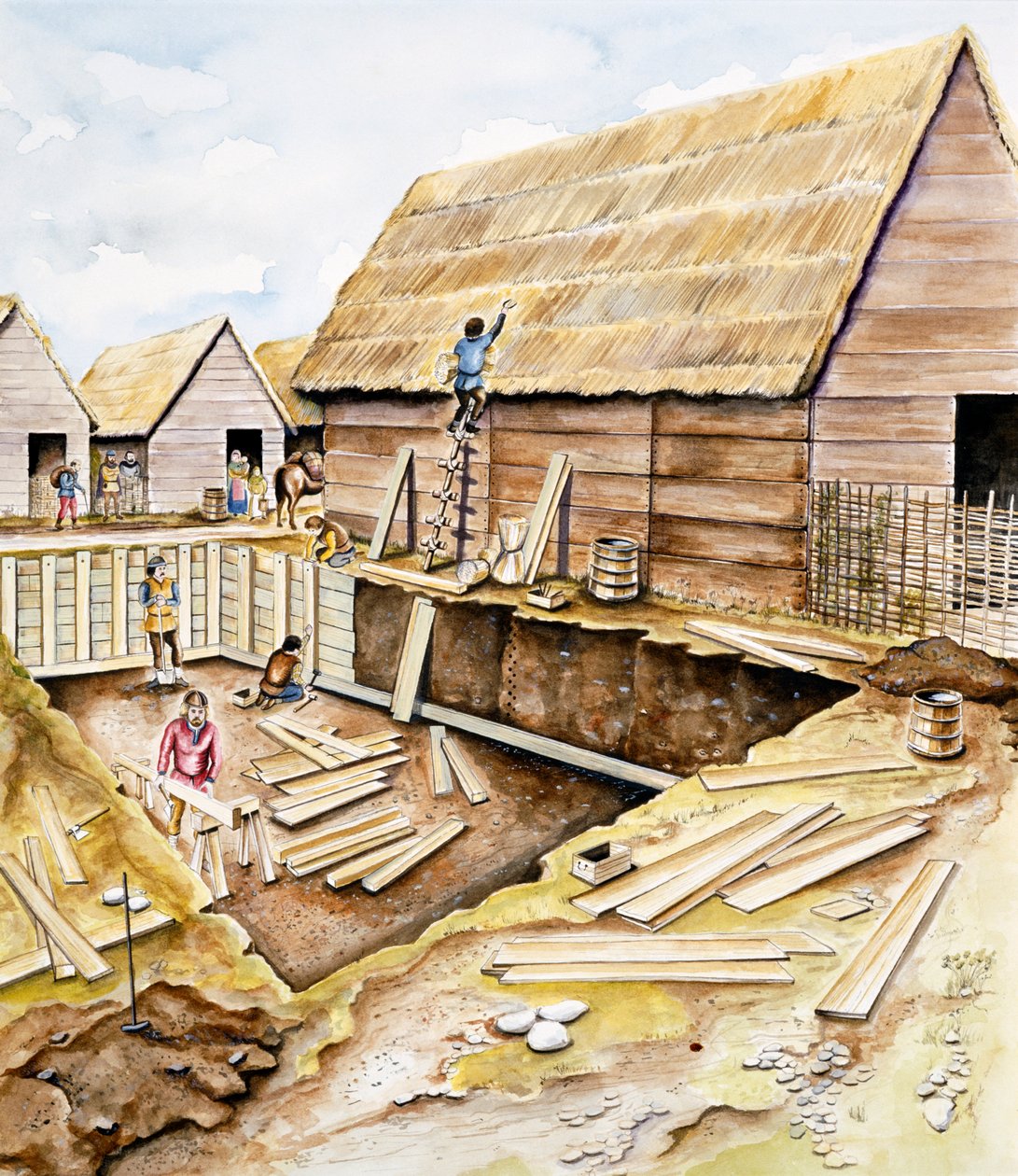 Vikingbygninger, slutten av 900-tallet av Chris Evans