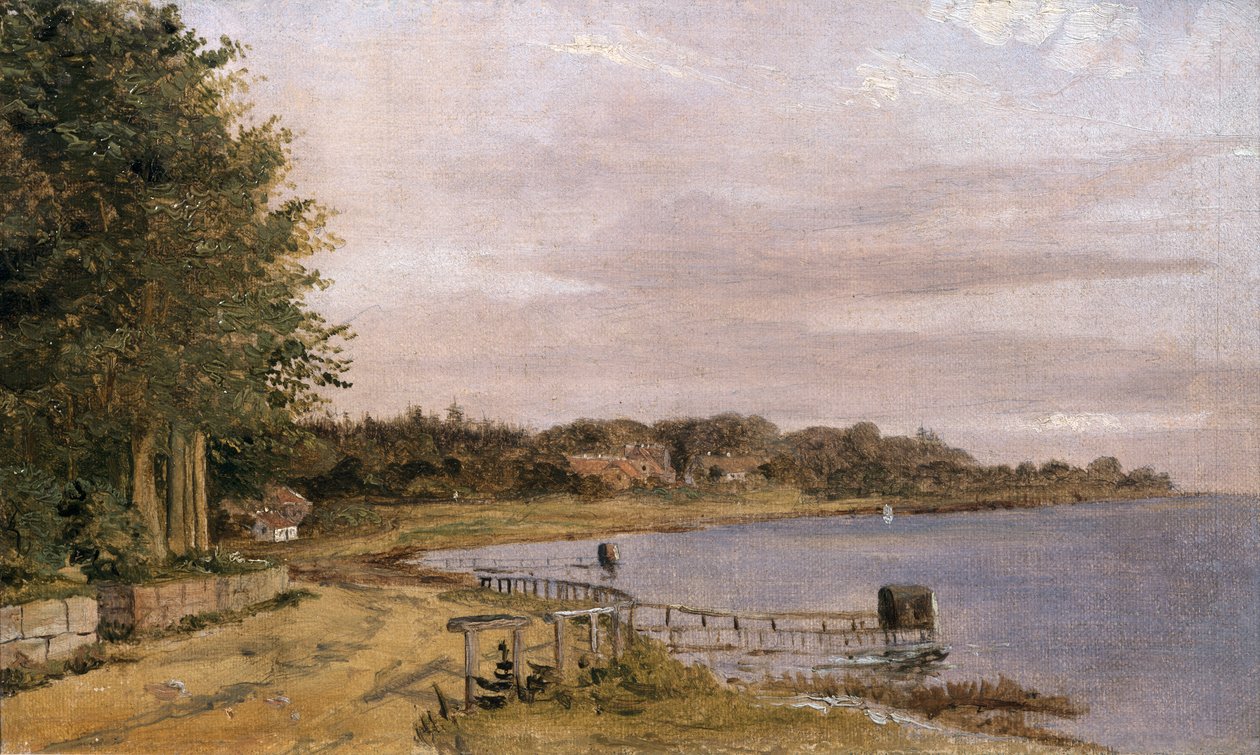 Elvebredden ved Emilliekilde av Christen Schjellerup Købke