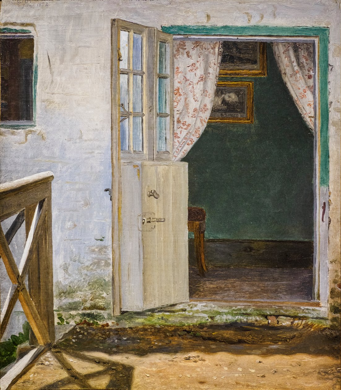 Hageinngang i prestegården på Hellested av Christen Dalsgaard
