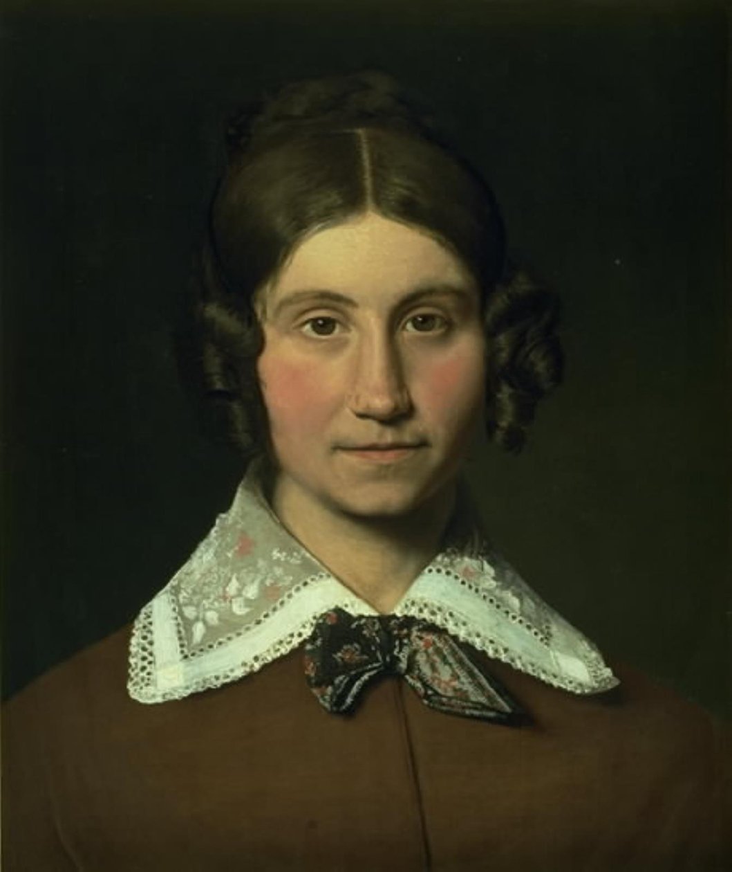 Portrett av Emilie Krohn, født Købke, Kunstnerens svigerinne av Christen Købke