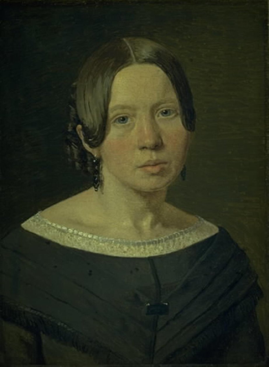 Portrett av Kunstnerens svigerinne Johanne Elisabeth Købke, født Sundbye av Christen Købke