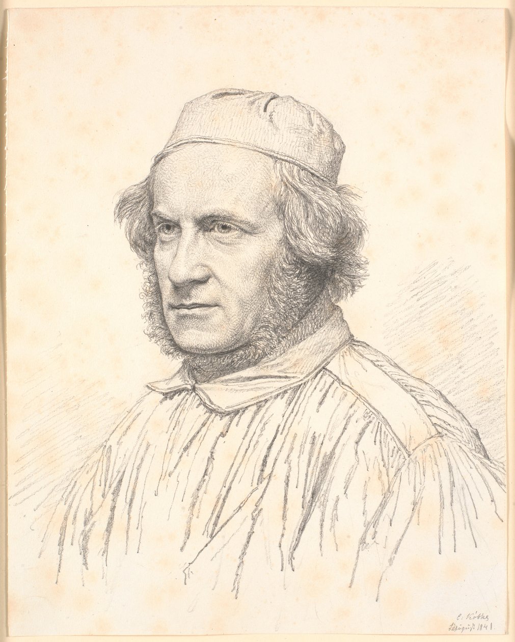 Portrett av H.W.Bissen (1798-1868) av Christen Købke