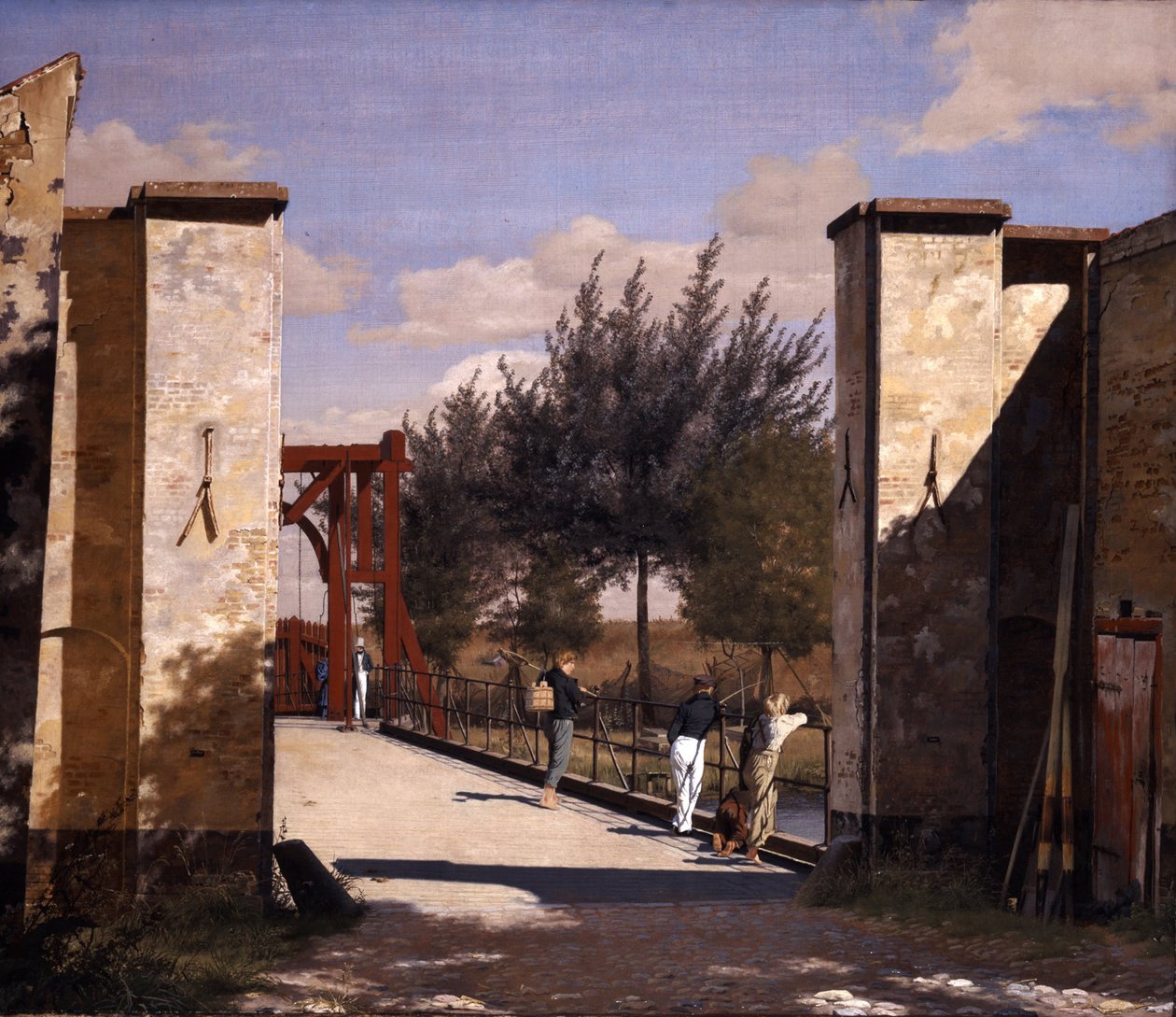 Den nordlige porten til citadellet, 1834 av Christen Schjellerup Købke