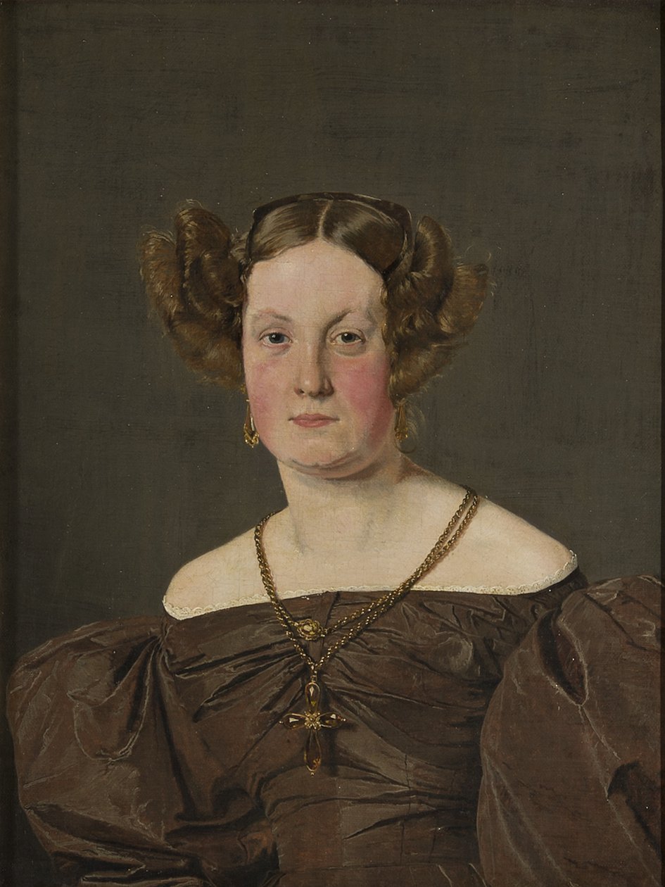Fru Th Petersen, født Roepstorff, 1833 av Christen Schjellerup Købke