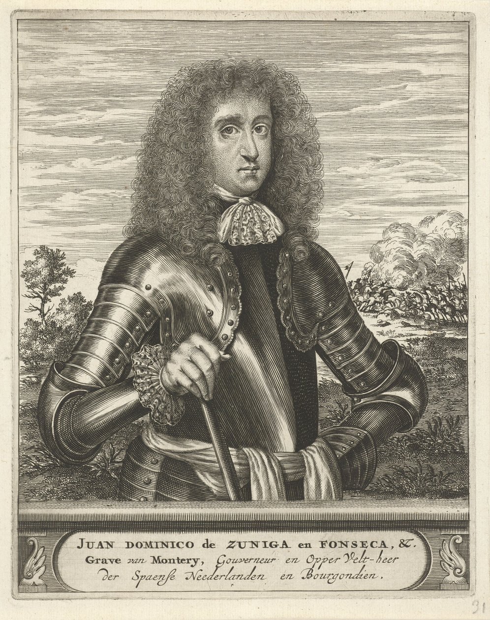 Portrett av Juan Domingo de Zuñiga y Fonseca av Christiaan Hagen