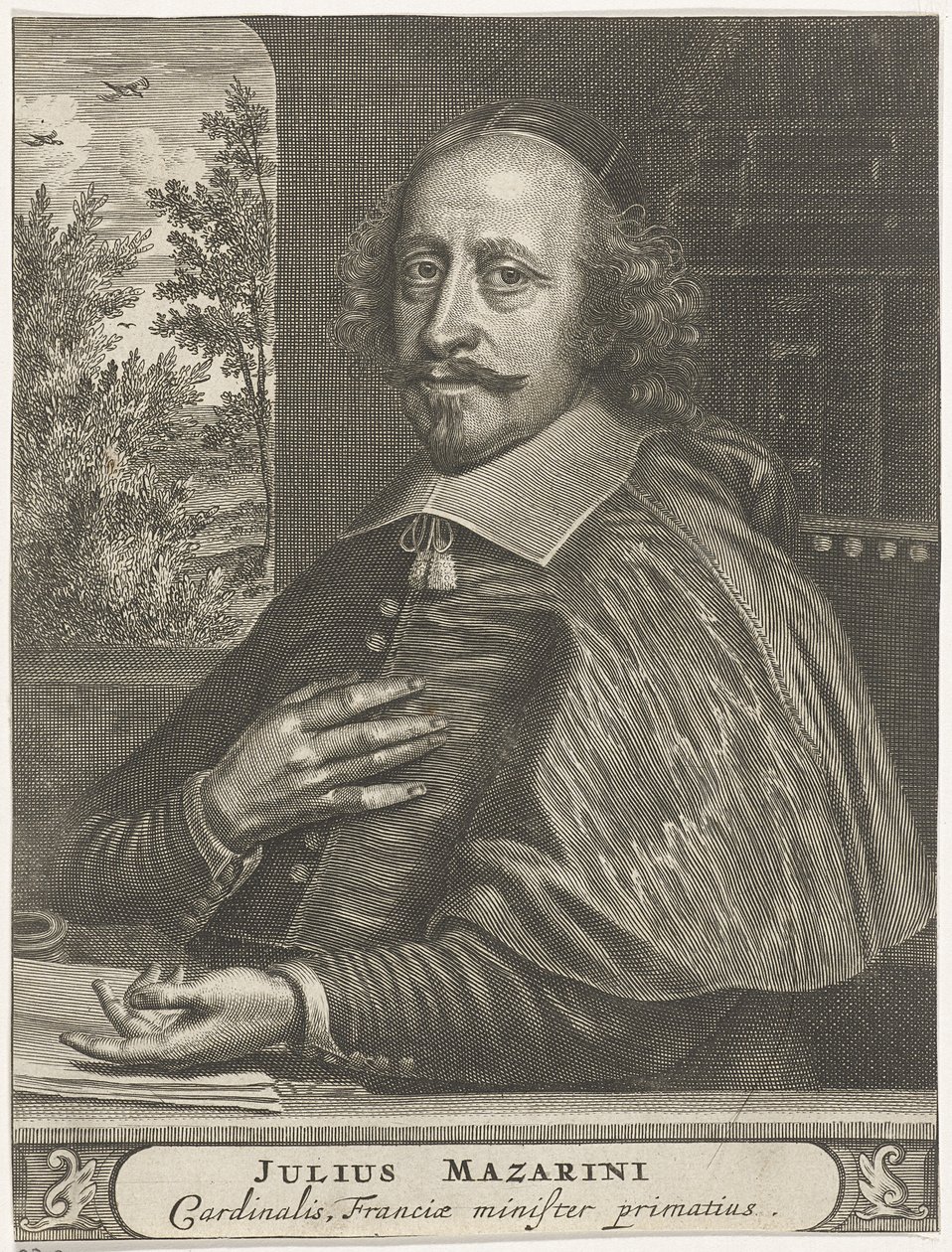Portrett av kardinal Mazarin, 1660-1670-tallet av Christiaan Hagen