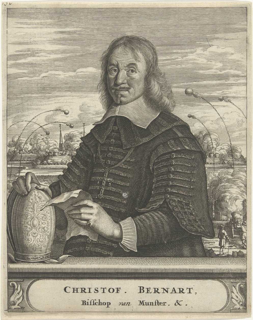 Portrett av Christoph Bernhard von Galen, biskop av Münster av Christiaan Hagen
