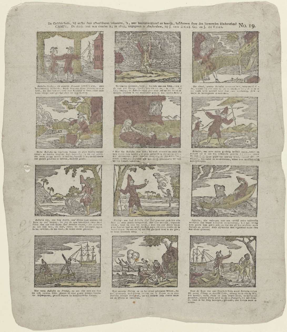 Historien som disse bildene tilhører er, veldig lesbar og lærerikt, beskrevet av den kjente barnevennen / leiren (...) (tittel på objekt) av Christiaan Jacob Schuyling