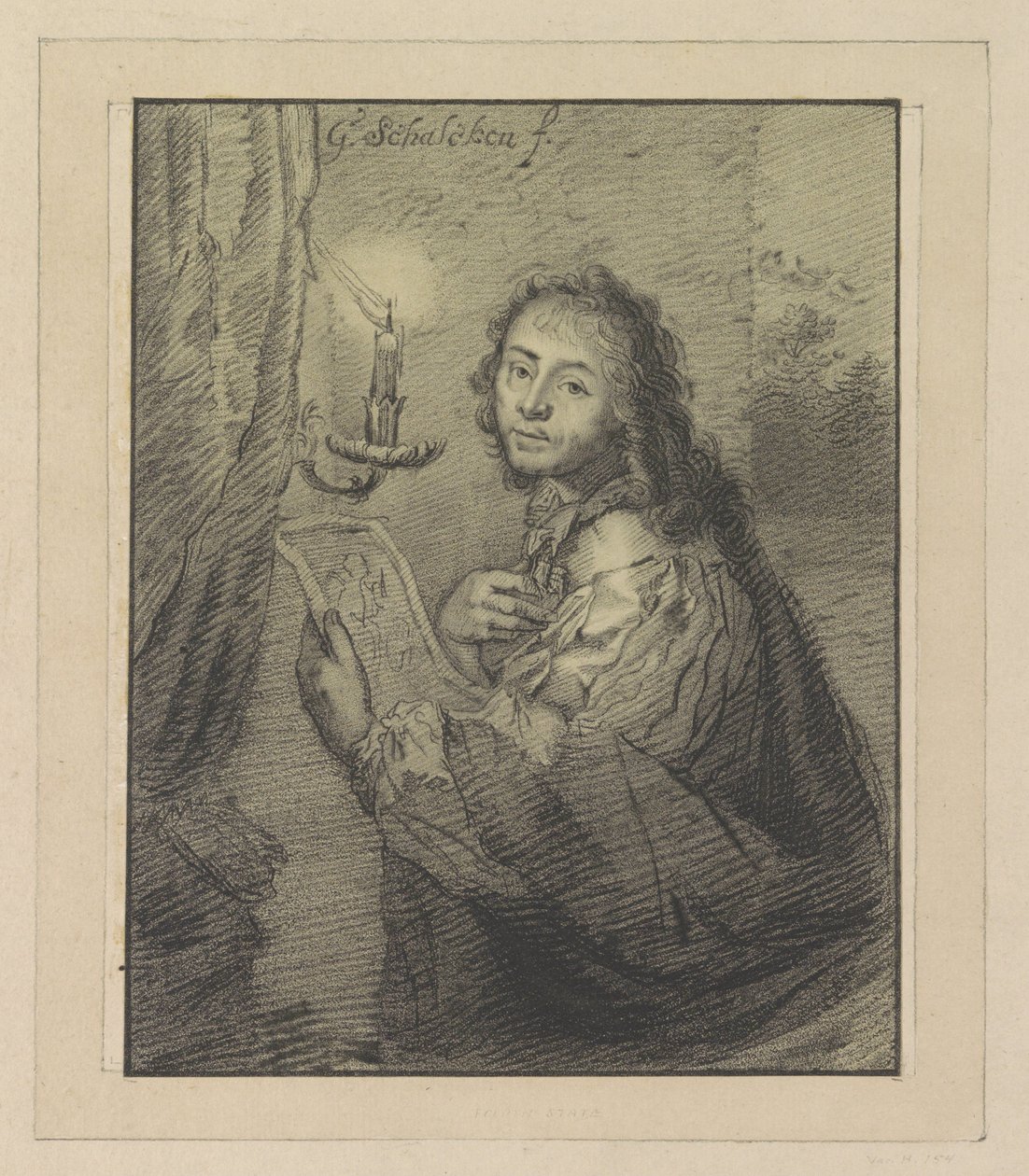 Portrett av Godfried Schalcken ved levende lys av Christiaan Josi