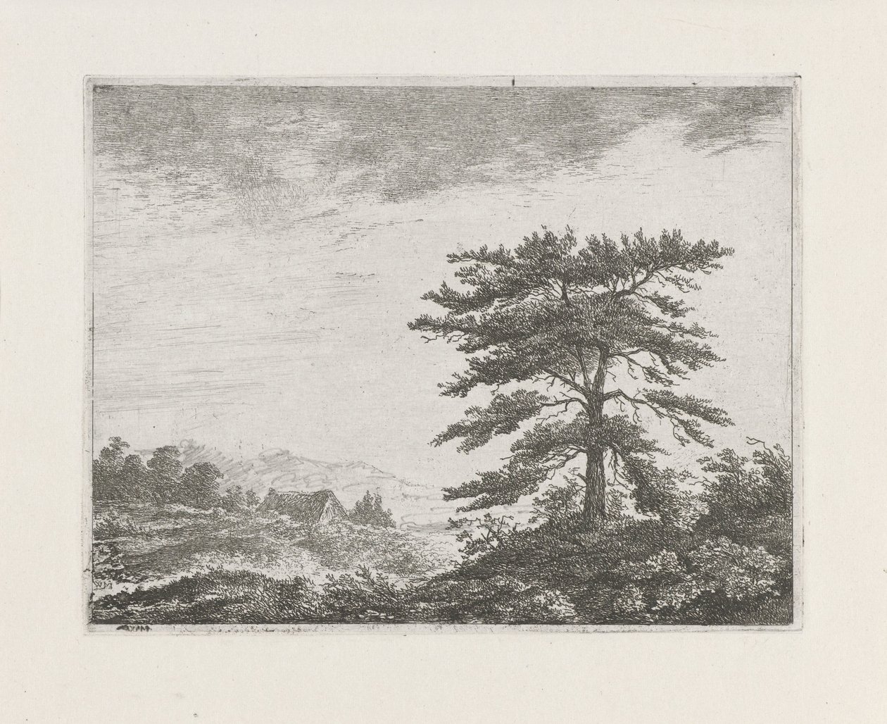 Tre i et myrland av Christiaan Wilhelmus Moorrees