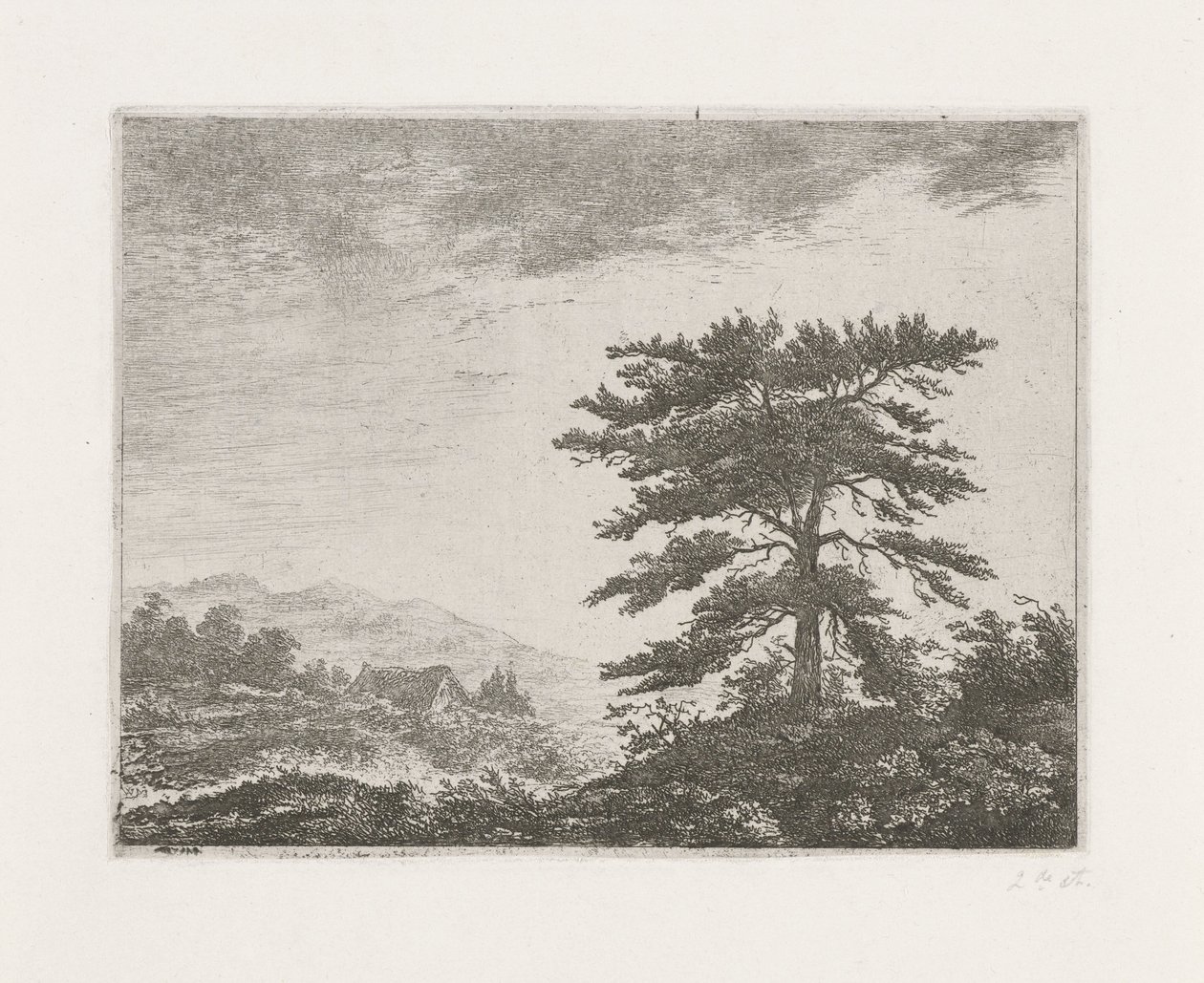 Tre i et lyngheilandskap av Christiaan Wilhelmus Moorrees